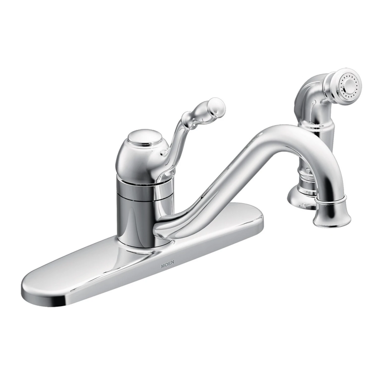 Lindley 1-handle Chrome Kitchen Faucet With Side Spray, Model Ca87009