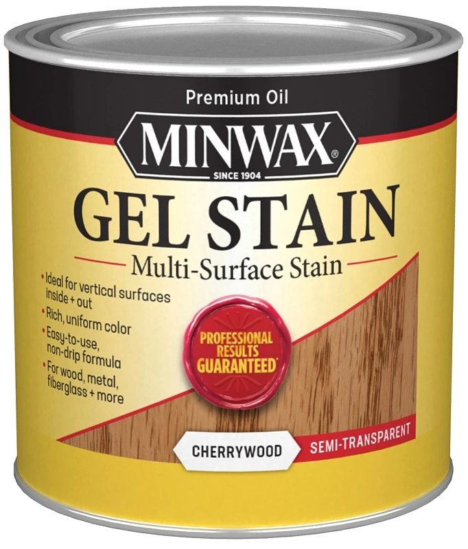 Cherrywood Gel Wood Stain Finish, Half Pint Container