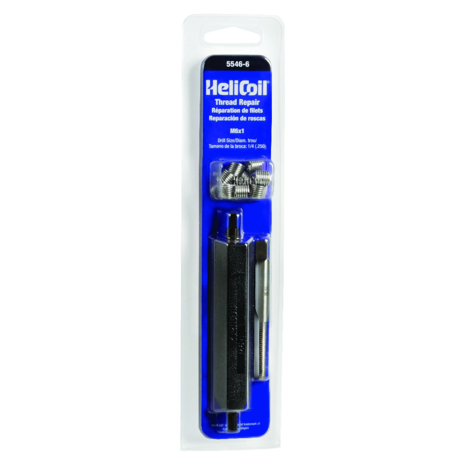 M6 X 1 Stainless Steel Thread Repair Kit With Tap And Installation Tool
