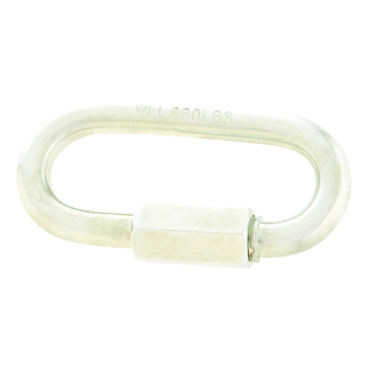 1/4 In. Zinc-plated Steel Quick Link, 880 Lb Load Capacity