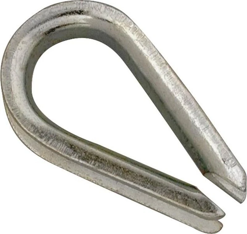 5/16 In. Electro-galvanized Wire Rope Thimble - Durable Zinc-coated Construction