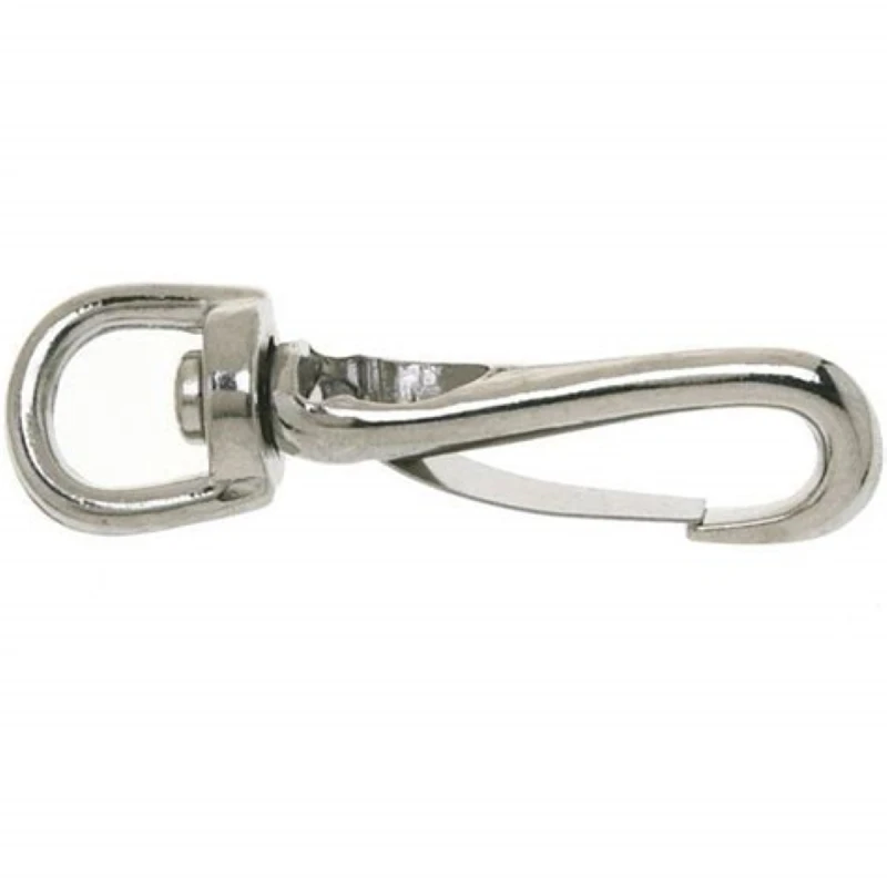 Swivel Spring Snap with Nickel Finish, Model Number 437, 3/8 Inch Size