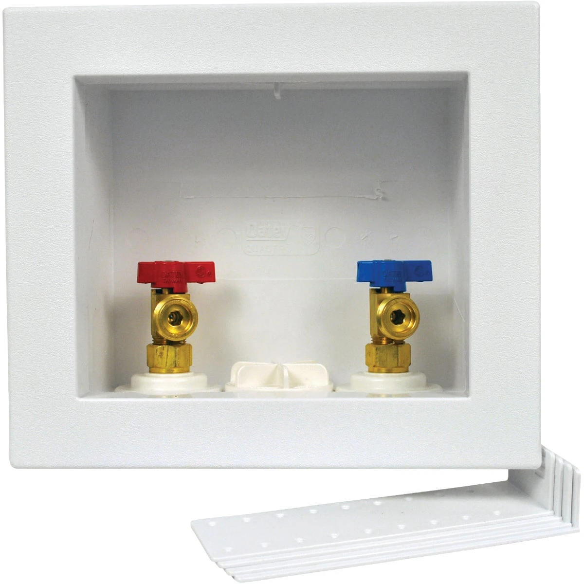 Quadtro Polystyrene Washing Machine Outlet Box With Pex Connection, Model 38528