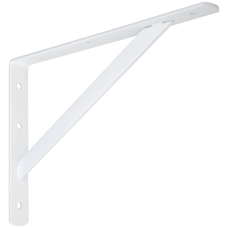 12 Inch White Metal Shelf Bracket for Wall Mounting
