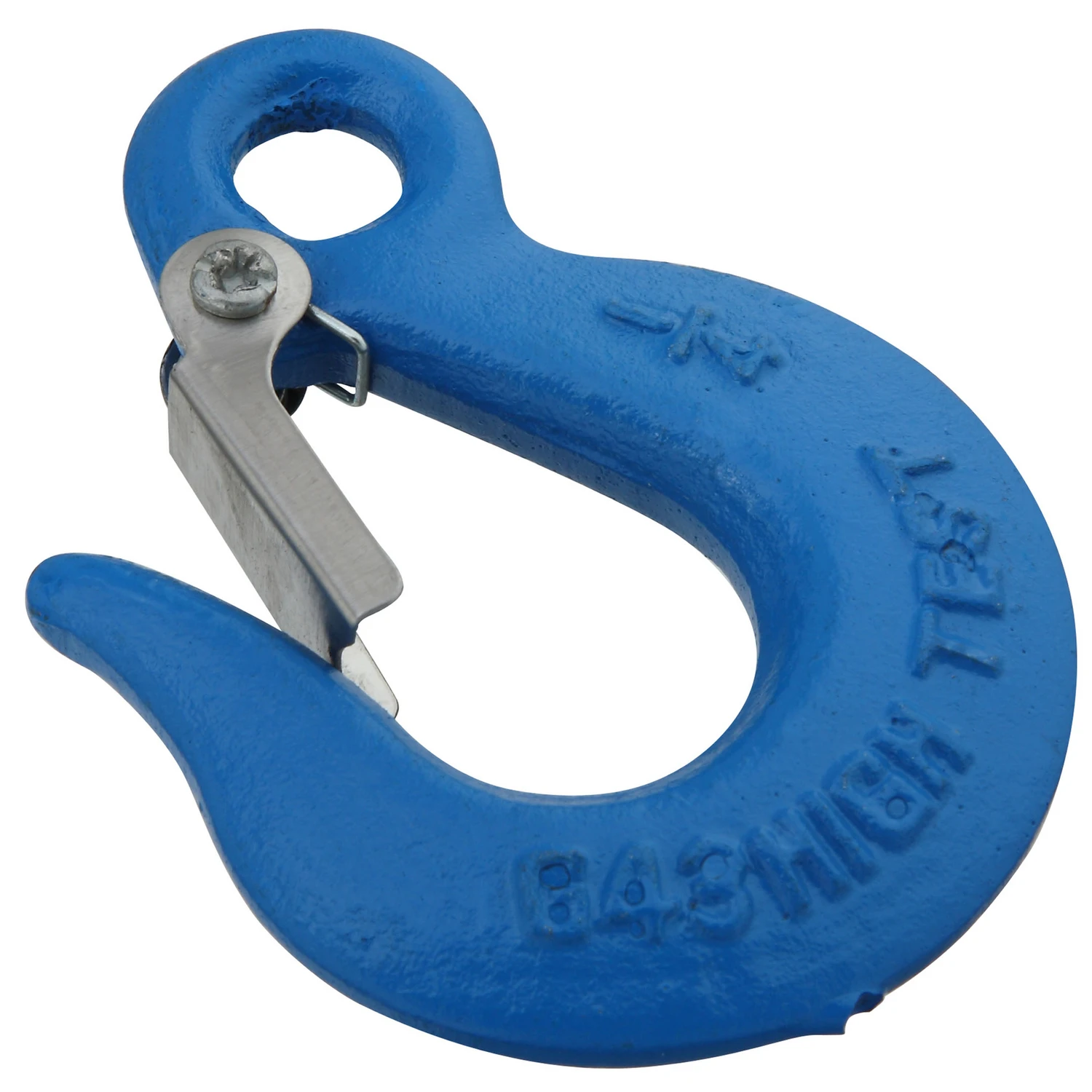 Blue Slip Hook With Latch, 1/4 Inch