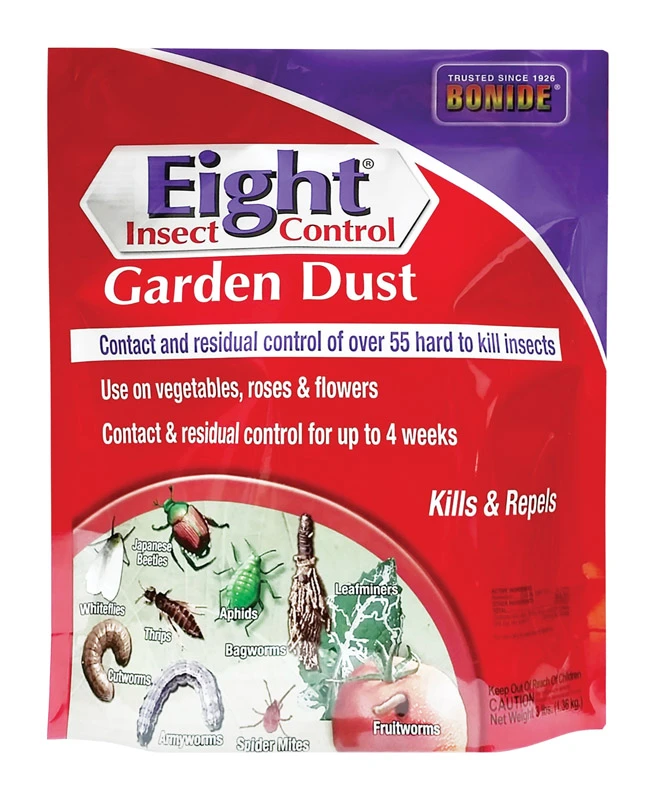 Eight 3 Lb. Ready To Use Garden Dust Insect Killer - Effective Pest Control