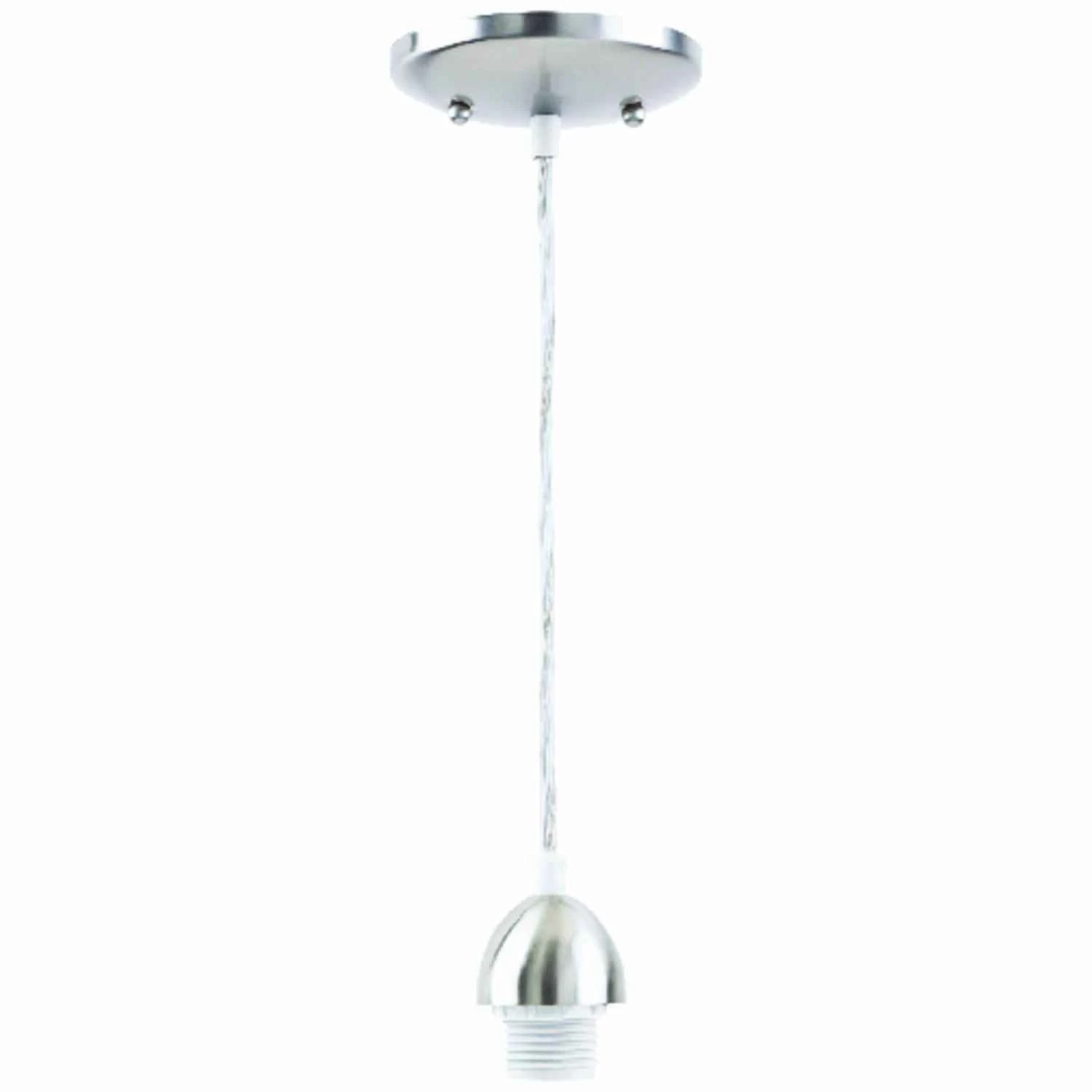 7028400 Adjustable Mini Pendant Light Fixture, 1-lamp, Brushed Nickel Finish