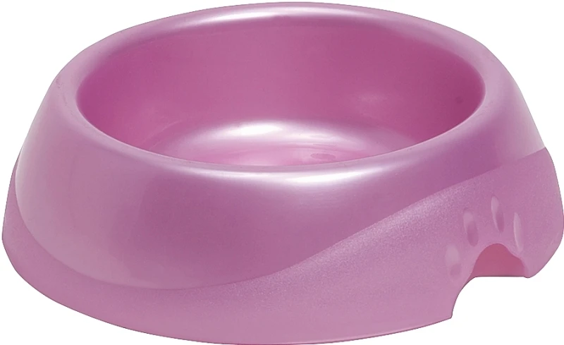 Ultra Lightweight 1 Cup Round Pet Food Bowl With Microban Antimicrobial