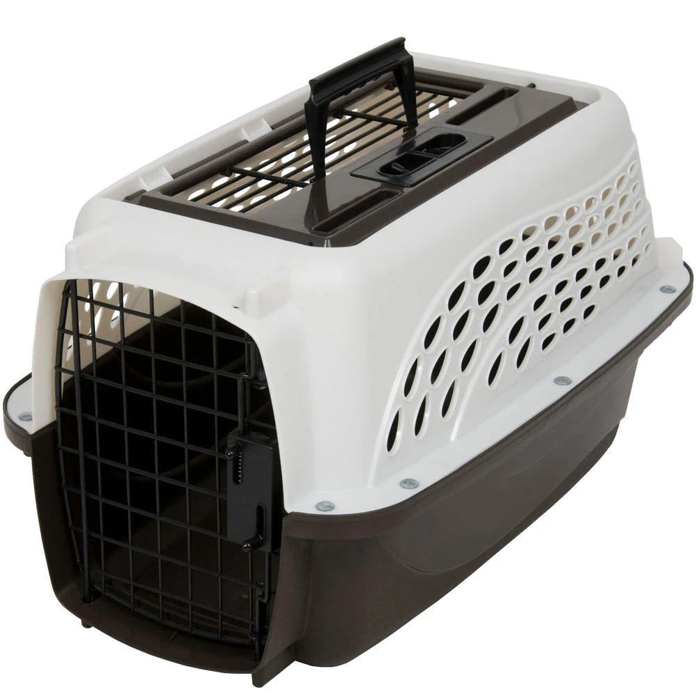 2-door Top Load Pet Kennel, 19-inches, For Pets 5-15 Pounds