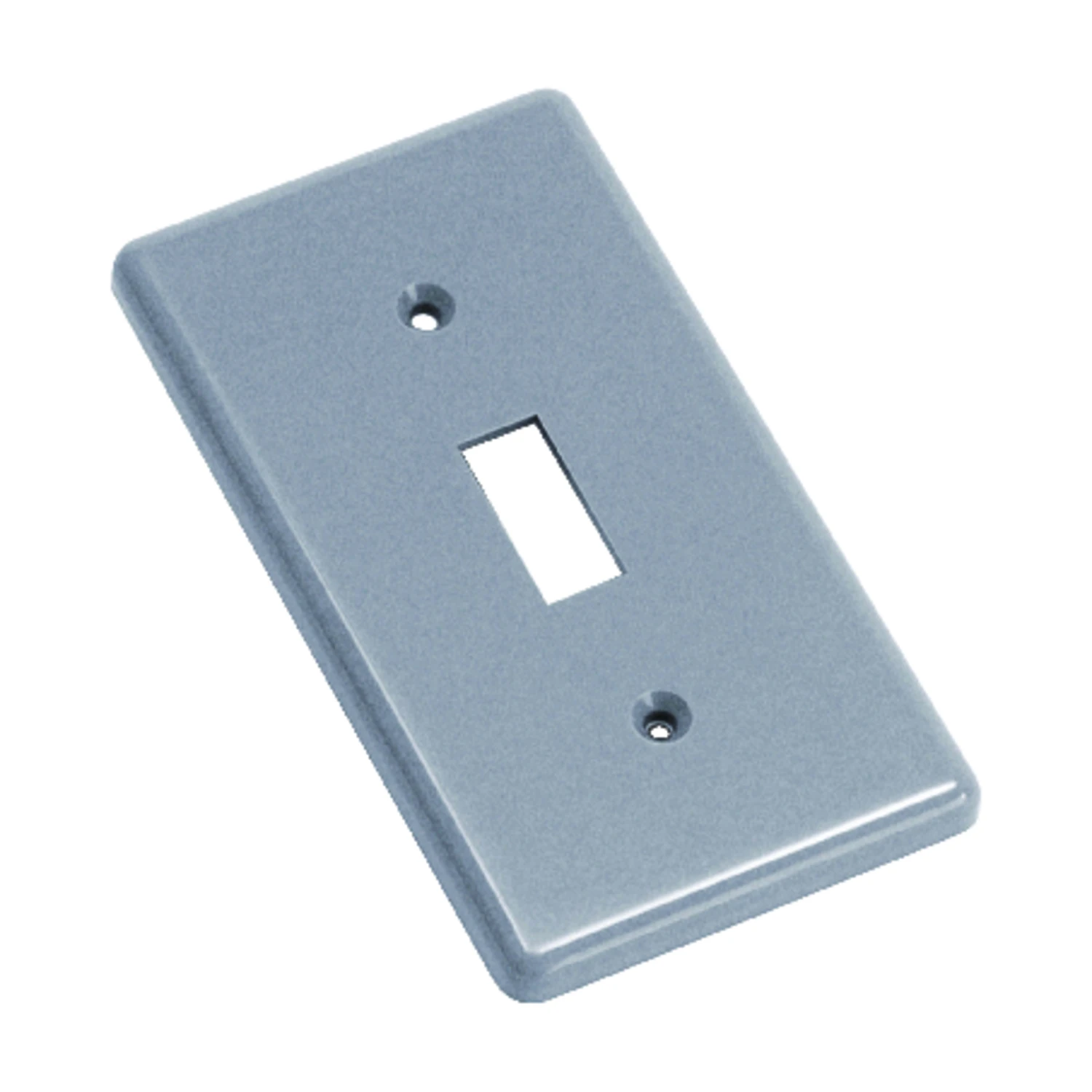 Single Toggle Switch Handy Box Cover 4-1/4 In. X 2-5/16 In. Gray Pvc
