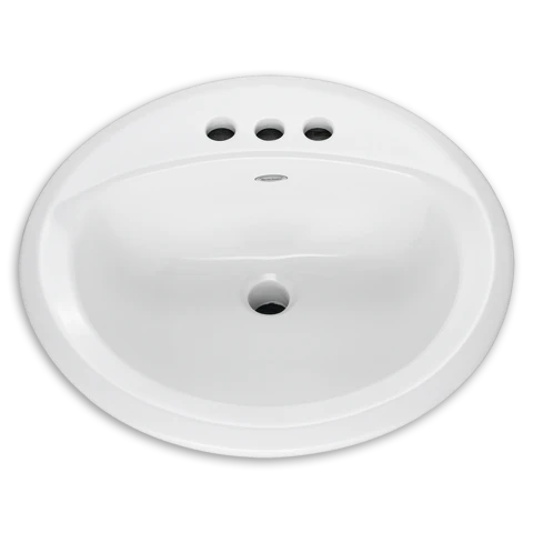 Rondalyn White Round Drop In Lavatory Sink 19 Inch