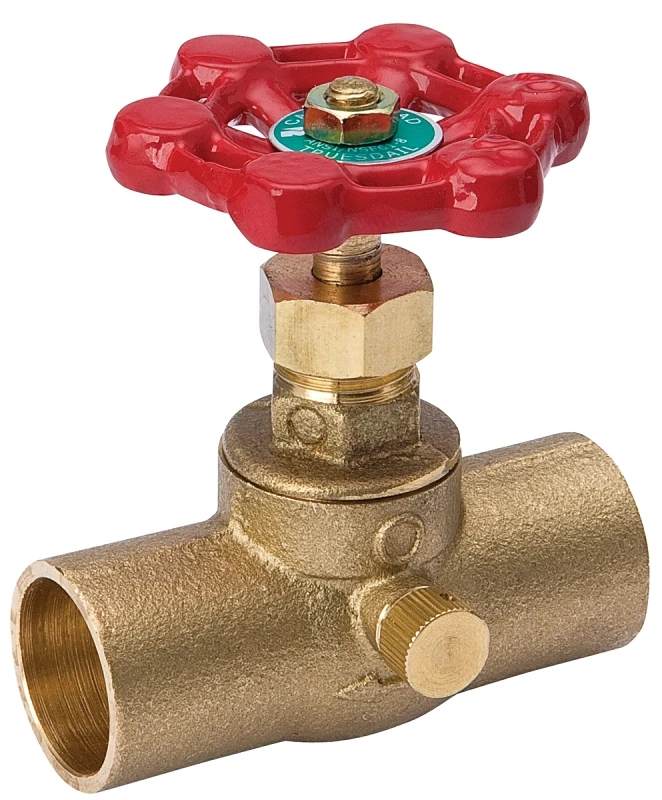 3/4 In. Low Lead Cast Brass Stop Valve, Model 105-604nl