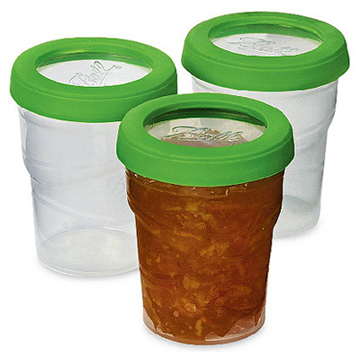 Plastic Freezer Jar, 8-oz., 3-Pk.