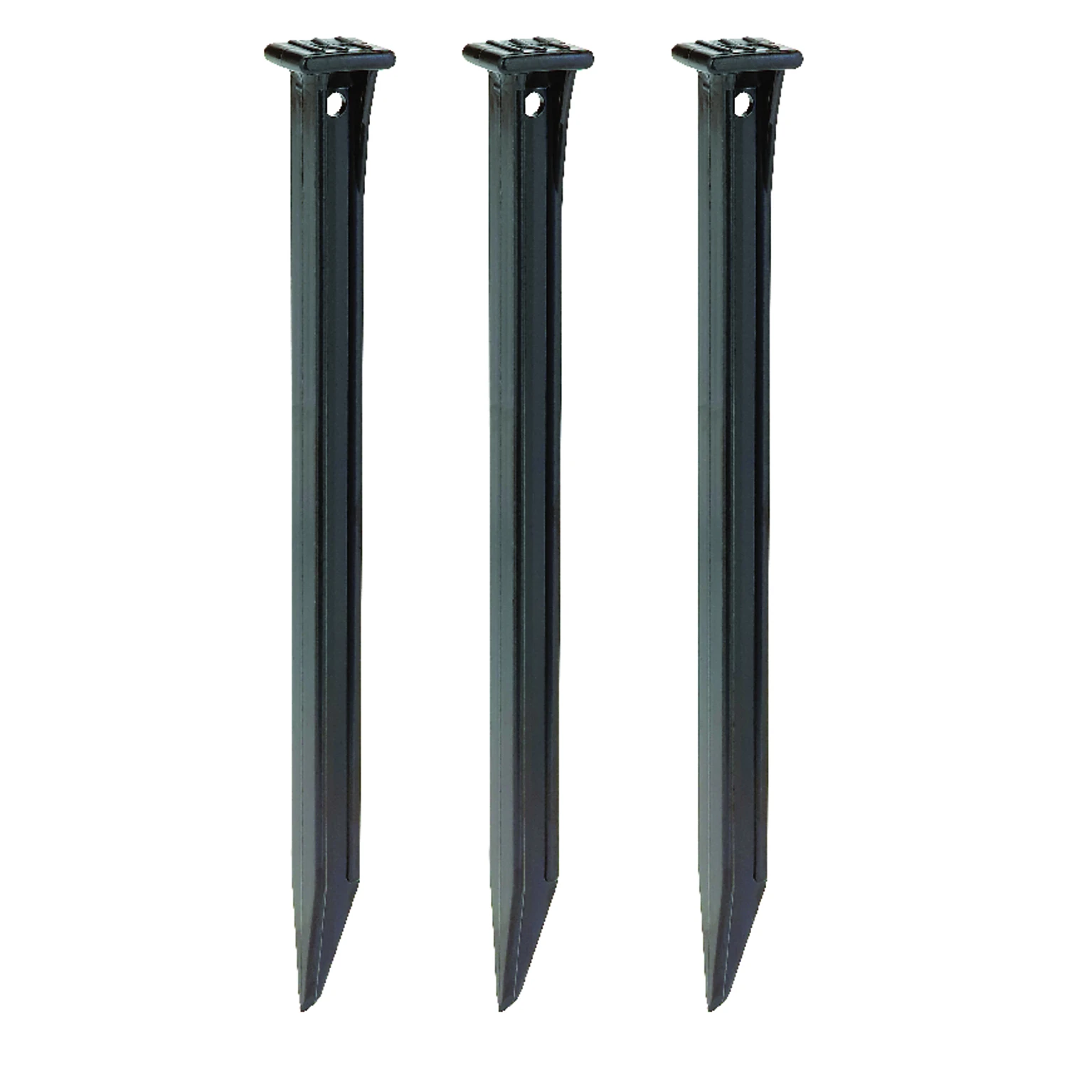 Master Mark 10 In. ABS Black Multipurpose Landscape Stakes (3-Pack)
