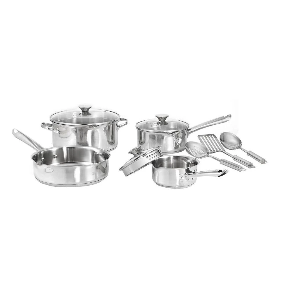 Cook And Strain 10-piece Stainless Steel Cookware Set A834s974
