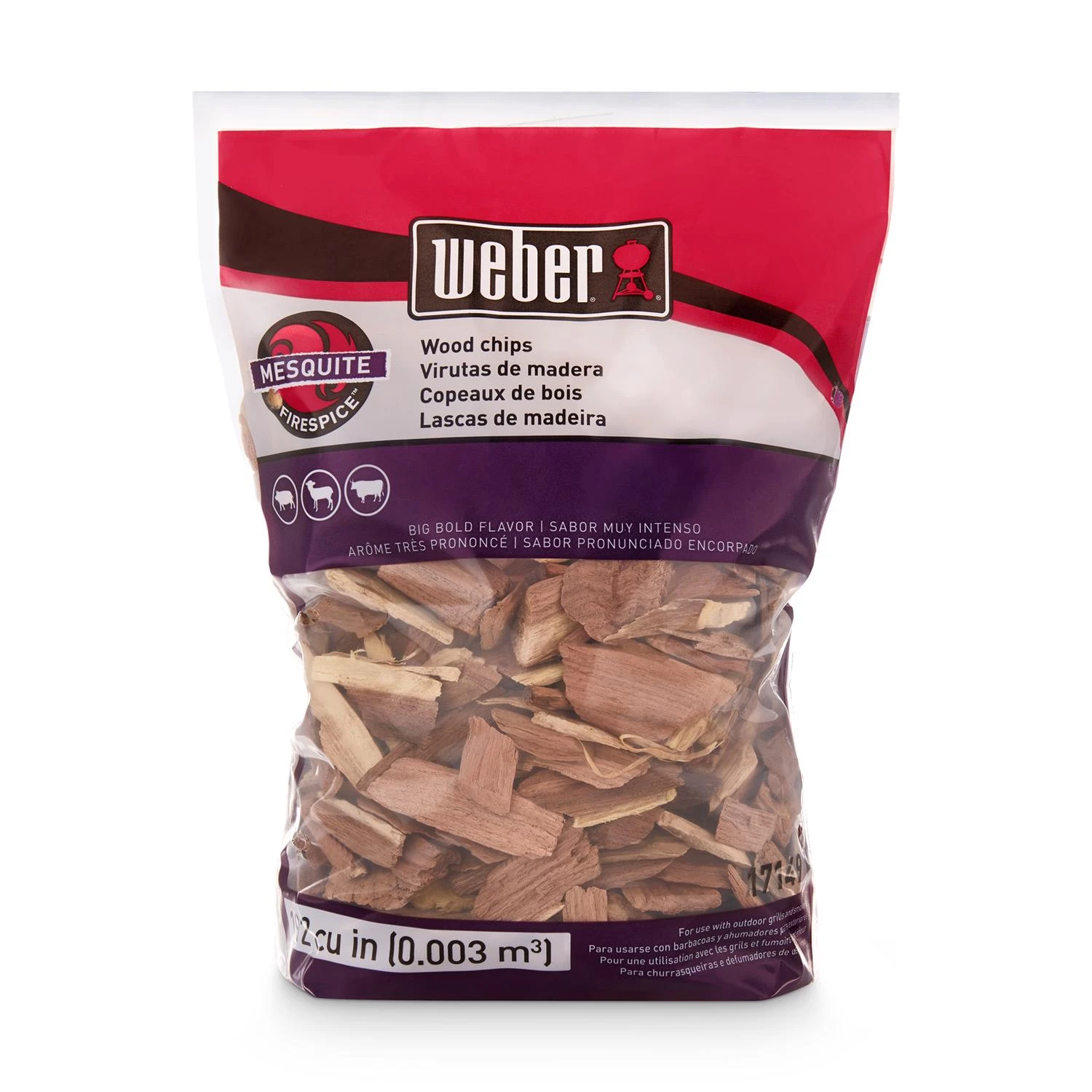 192 Cu. In. Mesquite Wood Smoking Chips - Bold Flavor For Grilling
