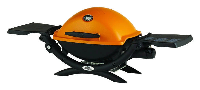 Q1200 1 Burner Liquid Propane Grill, 8500 Btu, Orange