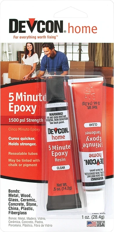Devcon 1 Oz. 5 Minute High Strength Clear Epoxy Adhesive
