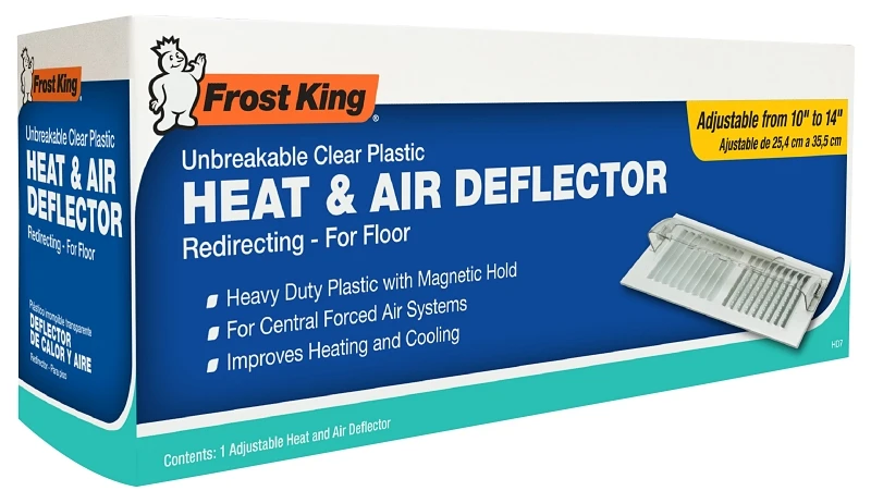 Hd7 10 In. To 14 In. Heavy-duty Floor Heat And Air Deflector