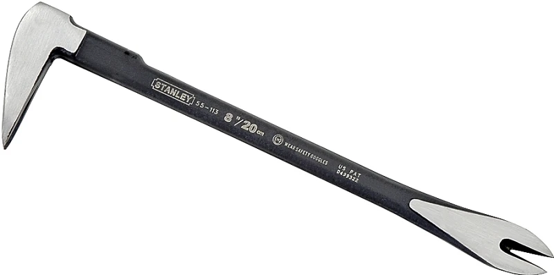 8-Inch Claw Bar Hammer with Steel Handle and Curved Claw for Nail Removal