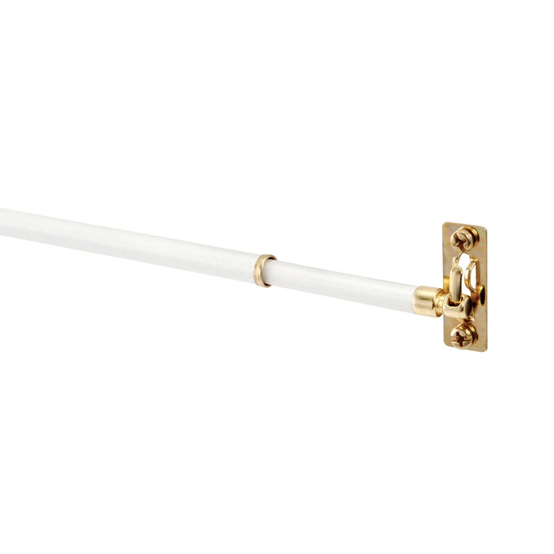 21 In. To 38 In. 5/16 In. White Swivel Cafe Rod