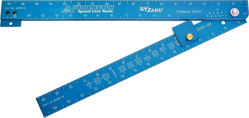 Framing Wizard Aluminum Folding Square, 17.5 In L, 5 Tools In 1