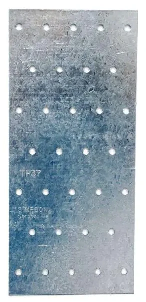 Tp37 3-1/8 In. W X 7 In. L Galvanized Steel Tie Plate