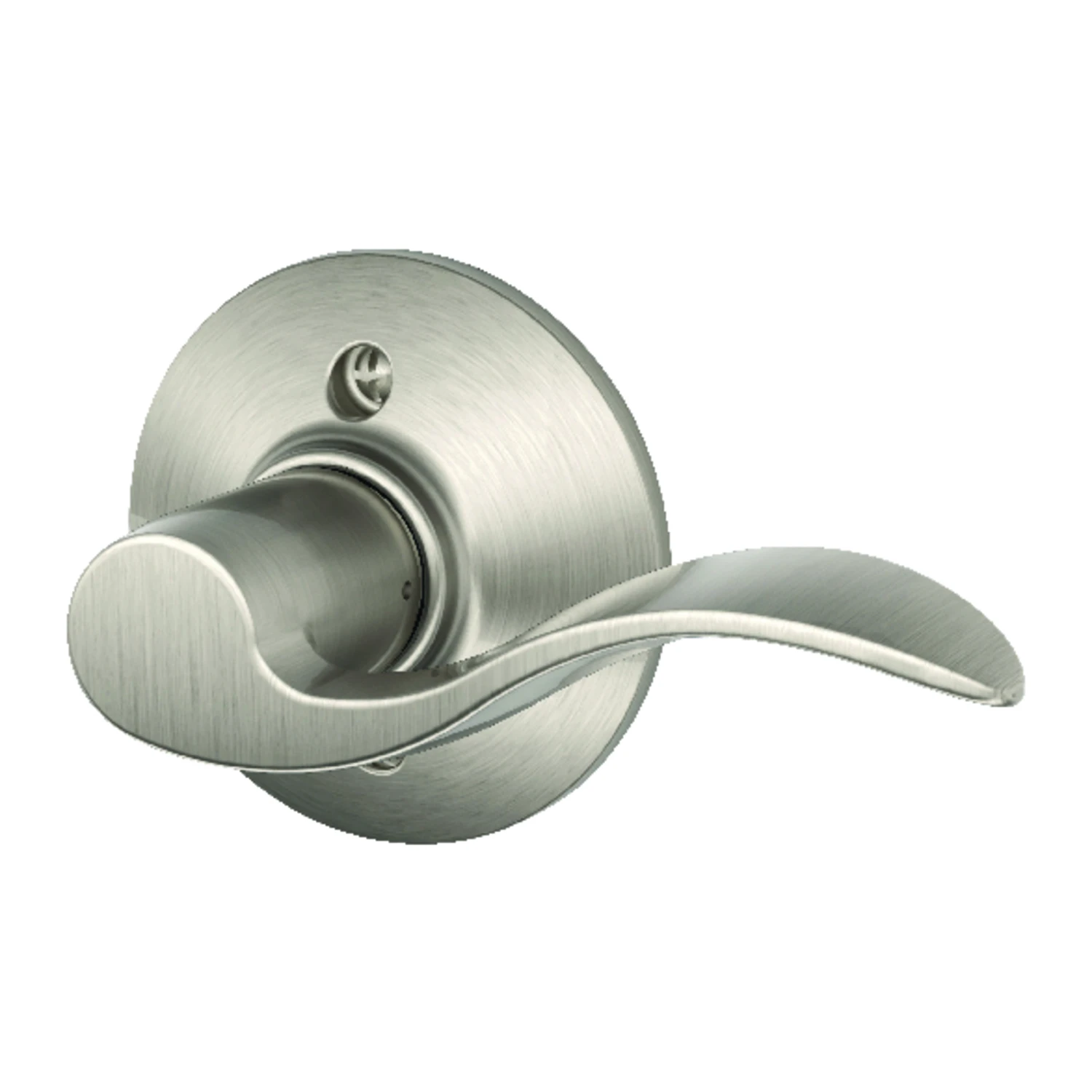 Satin Nickel Right-hand Accent Dummy Door Lever F170vacc619rh