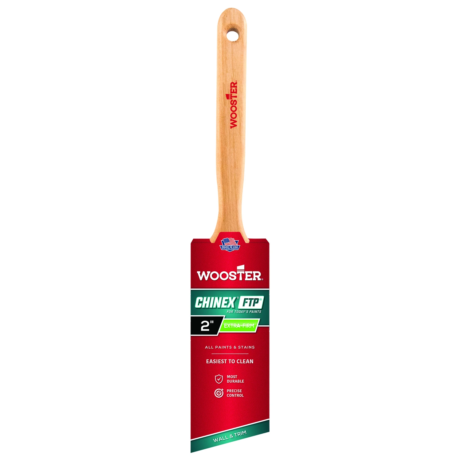 Chinex Ftp 2 In. Angle Sash Paint Brush With Stainless Steel Ferrule