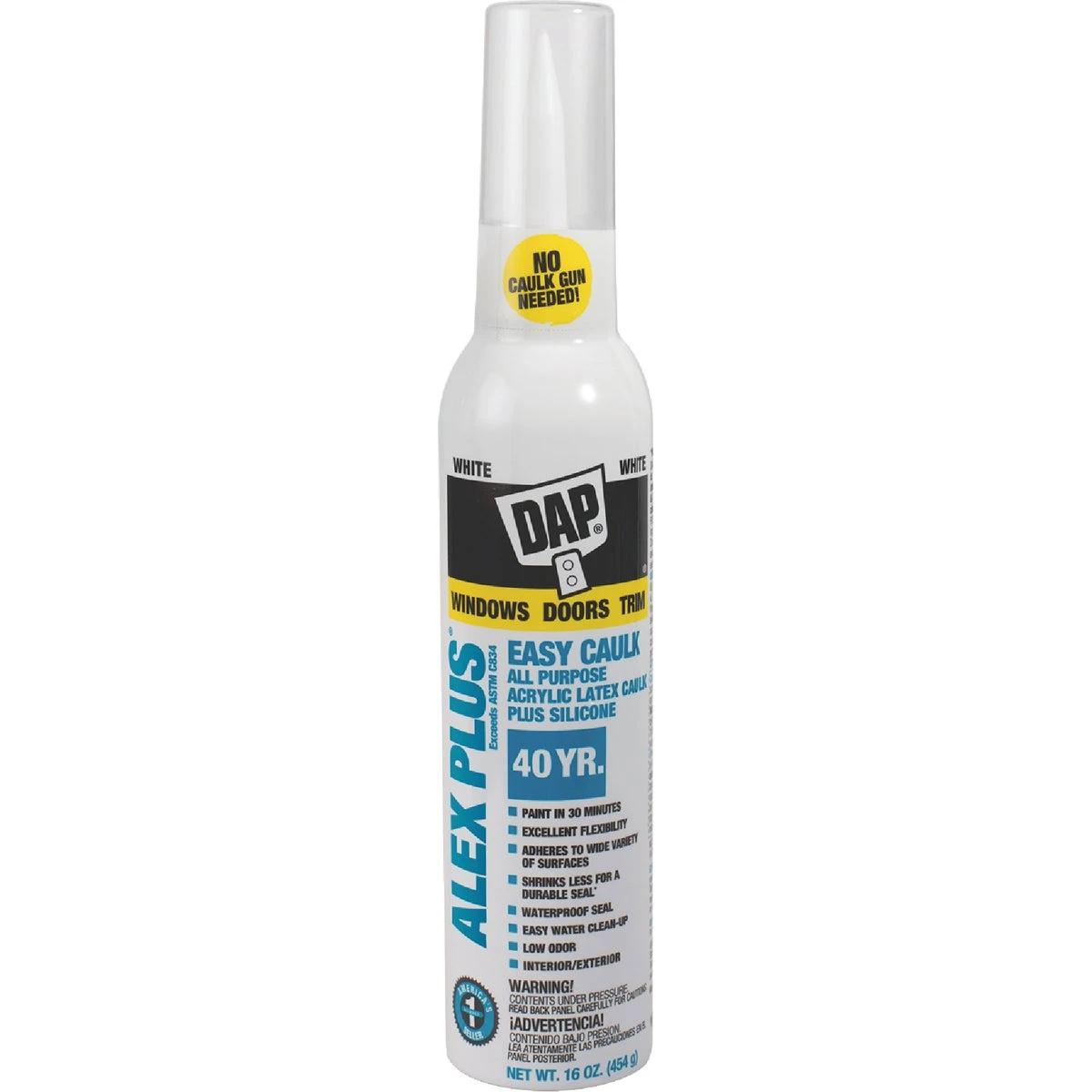 Alex Plus Acrylic Latex Caulk White 16 Ounce Tube