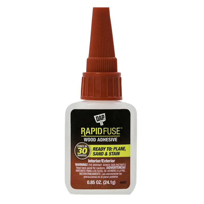 RapidFuse Wood Adhesive, 0.85 Ounce Bottle, Fast-Drying, Strong Bond