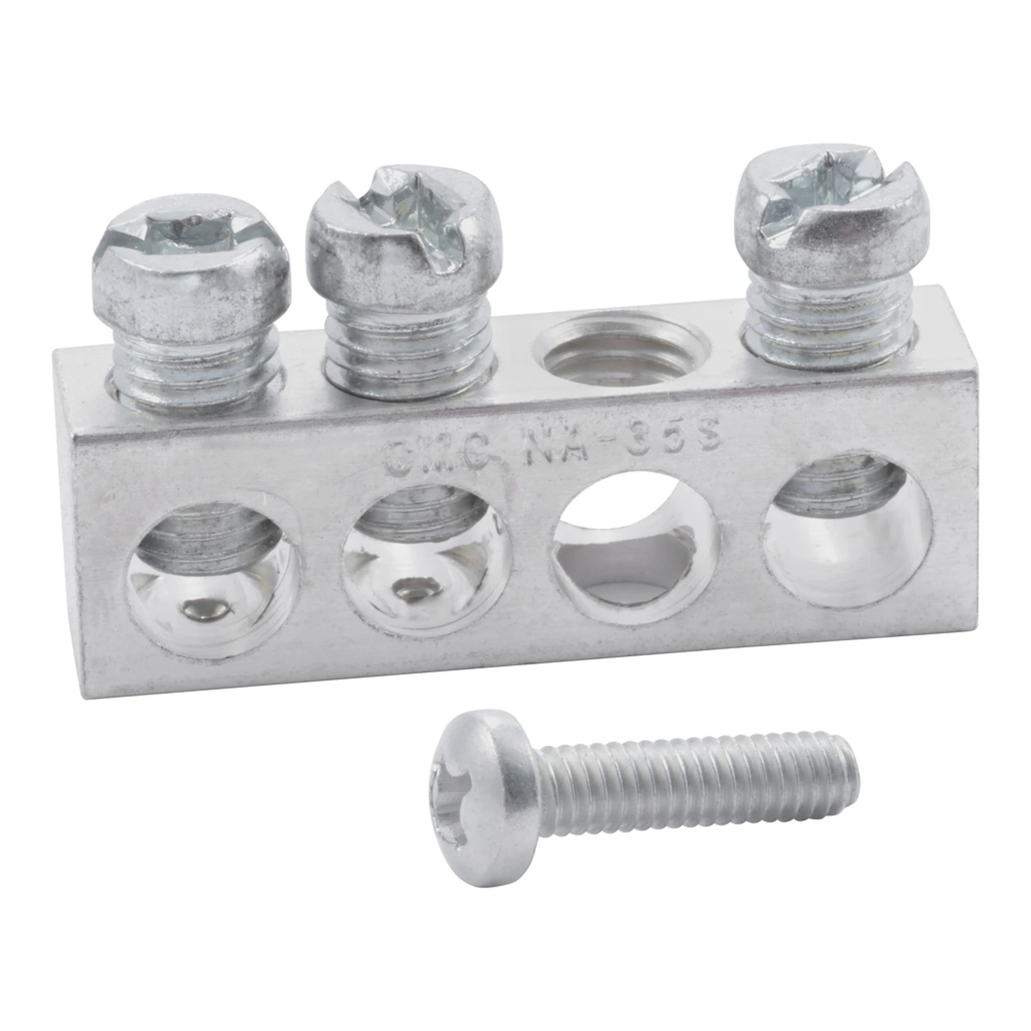 3-terminal Aluminum Ground Bar Kit For Load Centers And Panel Boards