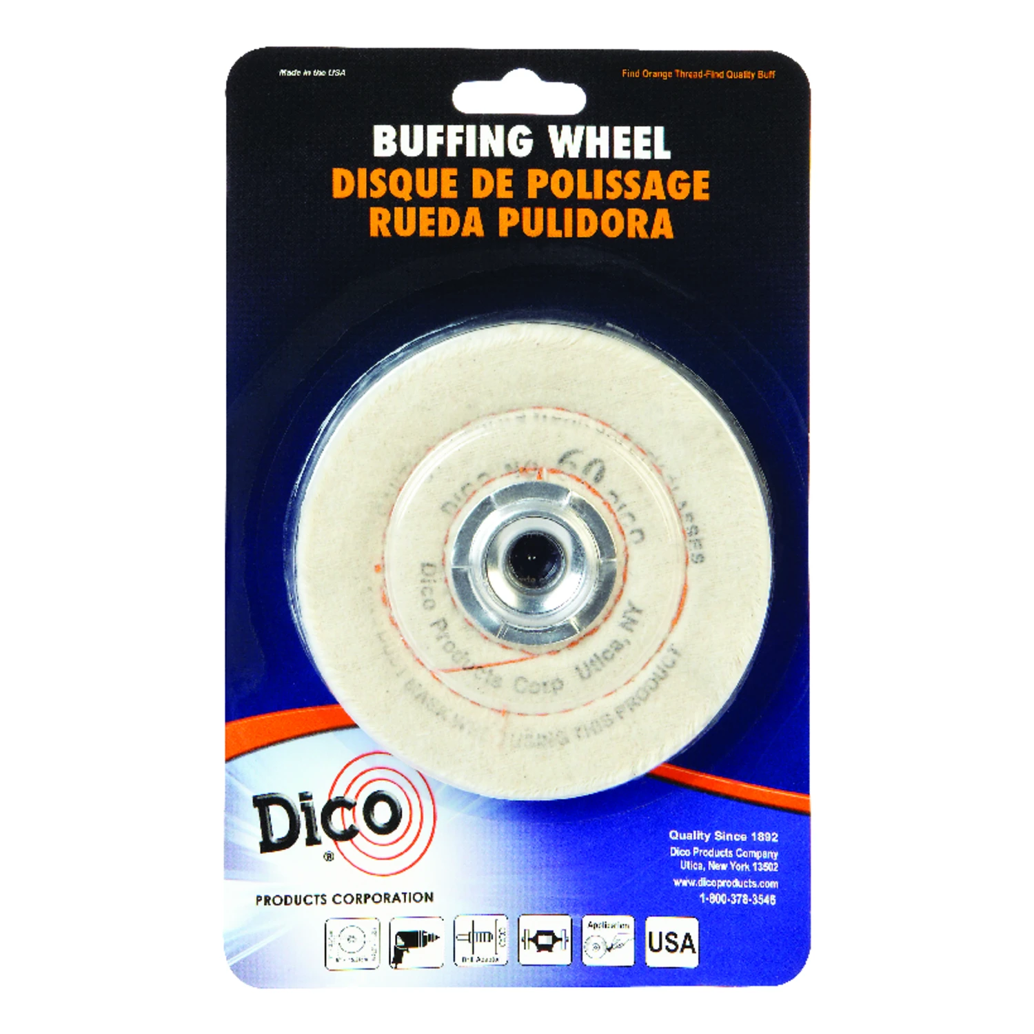 4 In. Canton Flannel Buffing Wheel - Model 7000098