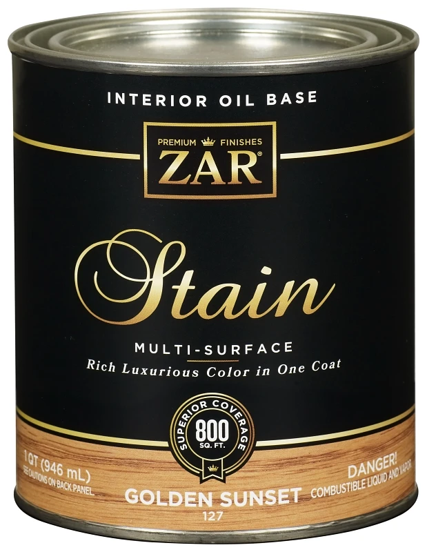 Oil-based Wood Stain, Golden Sunset, 1 Quart - Interior Stains & Finishes