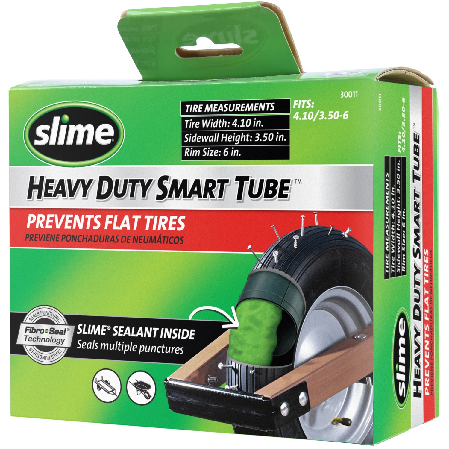 Smart Tube Self-Healing Wheelbarrow Inner Tube, 410-350 x 6 In.