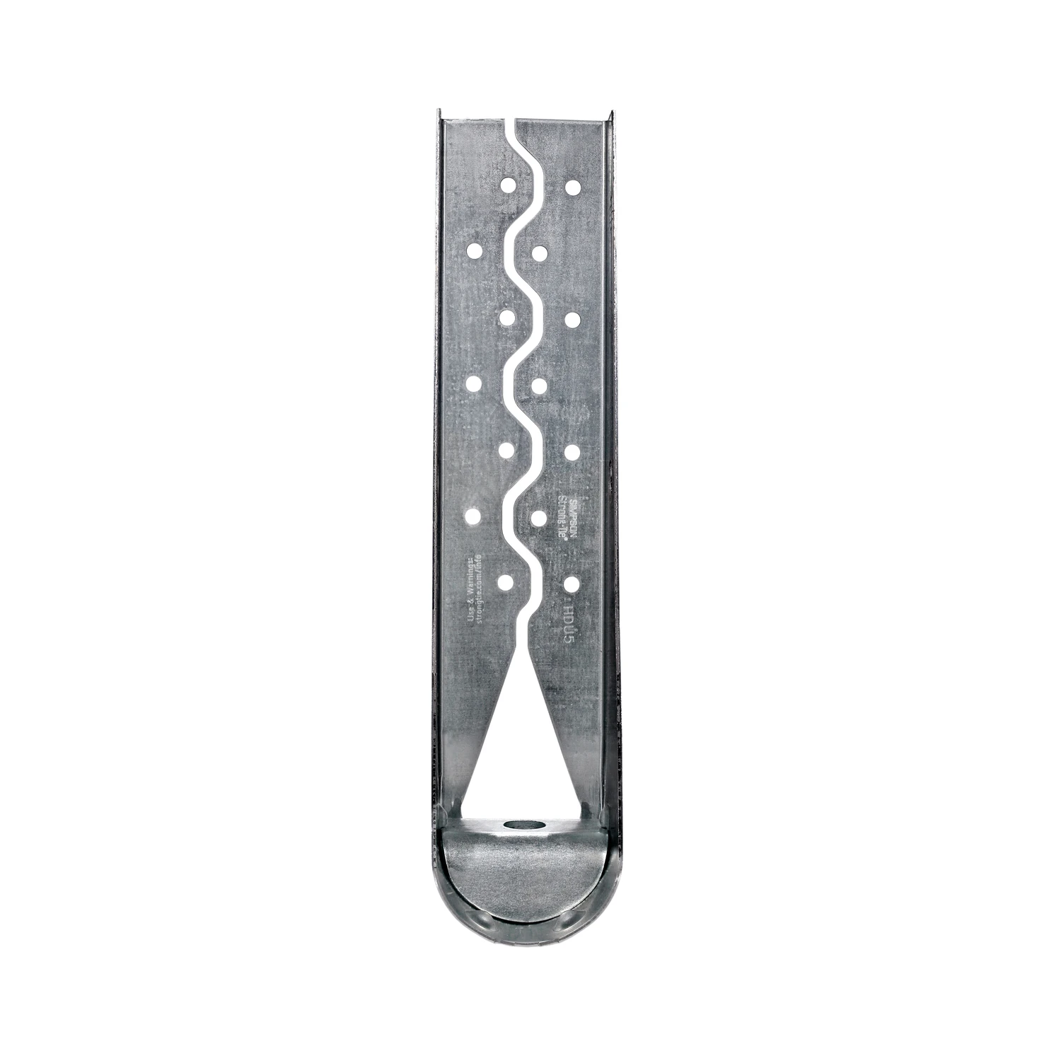 3 In. W X 13-3/16 In. H X 3-1/4 In. B 14 Ga Predeflected Holdown With Sds Screws