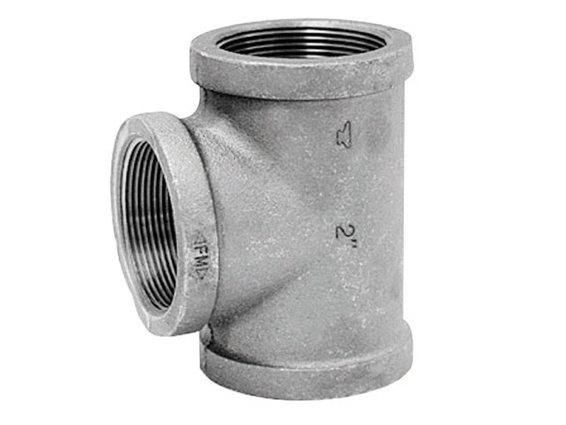 1-1/4 In. Galvanized Malleable Iron Tee Fitting - Model 8700121059