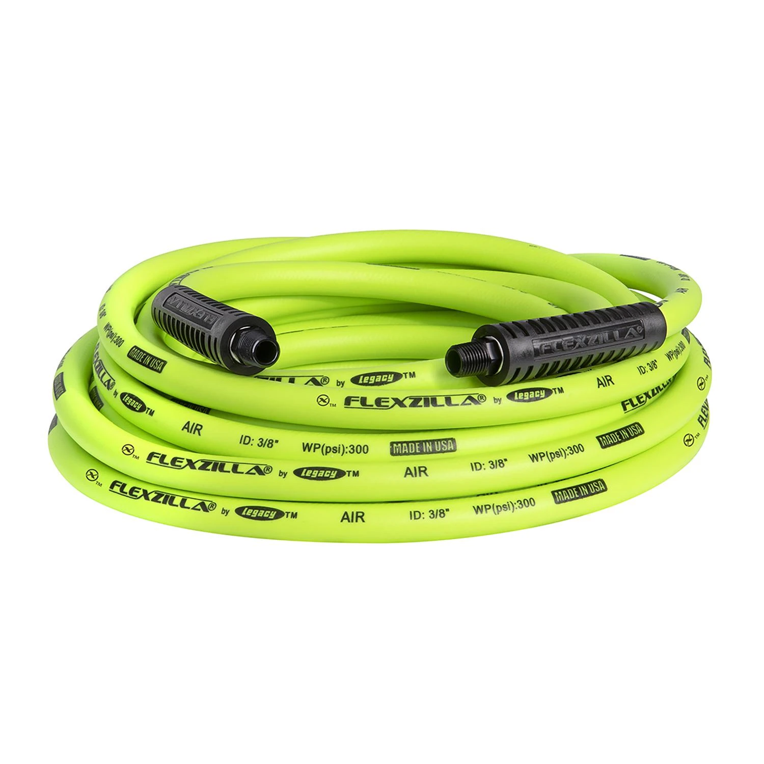 3/8 In. X 25 Ft. Hybrid Polymer Air Hose With 1/4 In. Mnpt Fittings