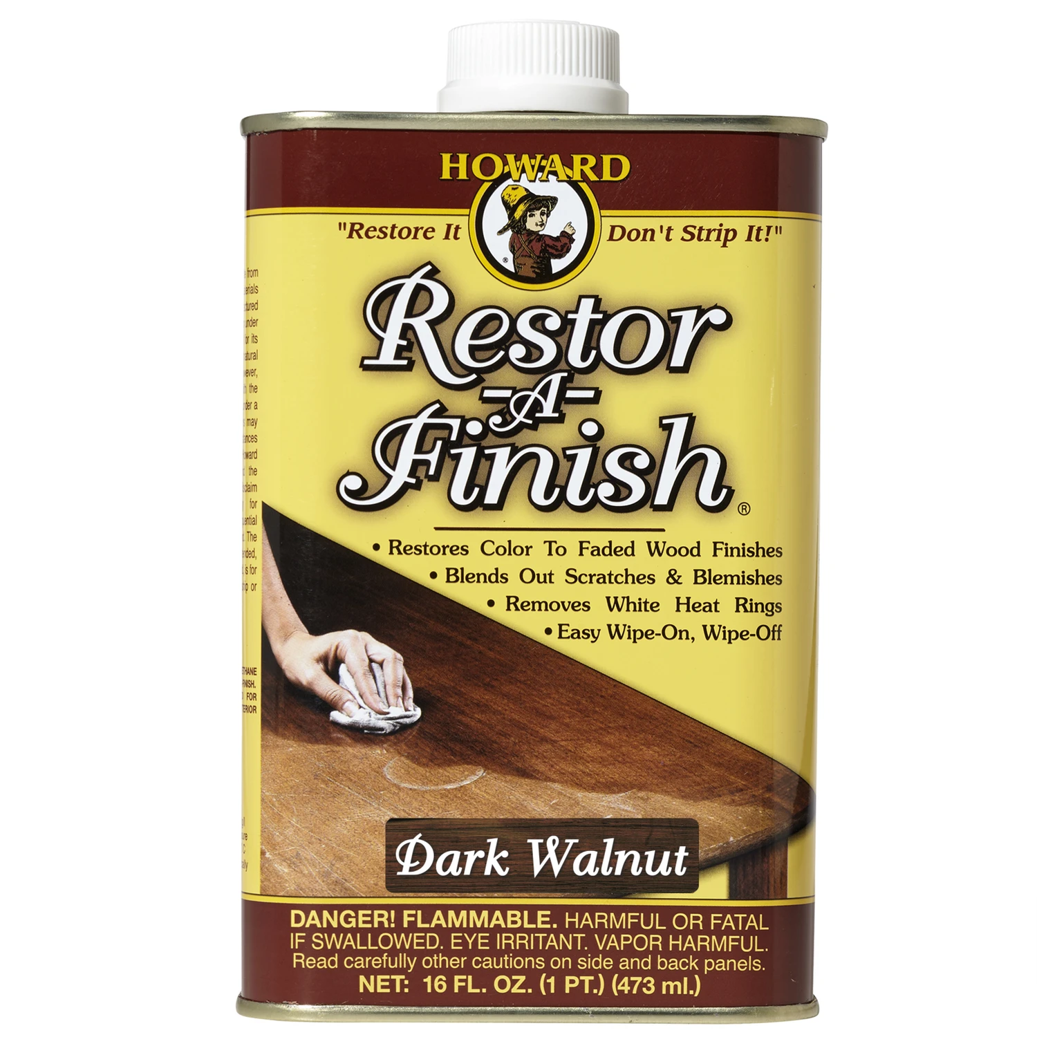 Restor-a-finish 16 Oz. Dark Walnut Wood Finish Restorer Rf6016