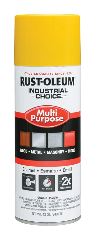 Industrial Choice Osha Safety Yellow Multi-purpose Enamel Spray 12 Oz