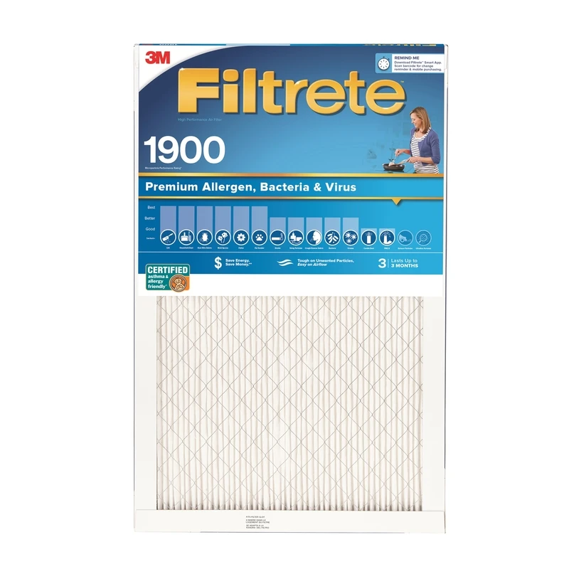Filtrete 14 in. W X 30 in. H X 1 in. D Polypropylene 1900 MPR Pleated Allergen Air Filter 1 pk