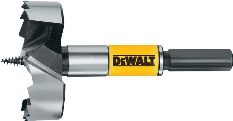 Self-Feed Drill Bit, 2 and 1/8 Inch Diameter, High-Speed Steel Construction