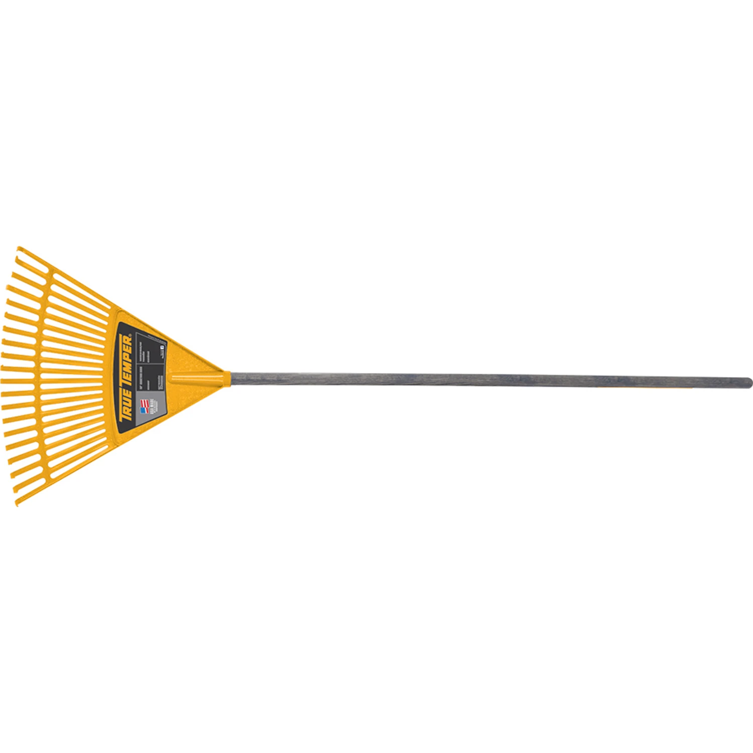 Kid's Floral Pattern Polyethylene Leaf Rake with Lightweight Durable Handle