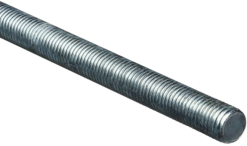 Threaded Rod, Zinc Plated Steel, 10 TPI, 3/4 x 36 In.