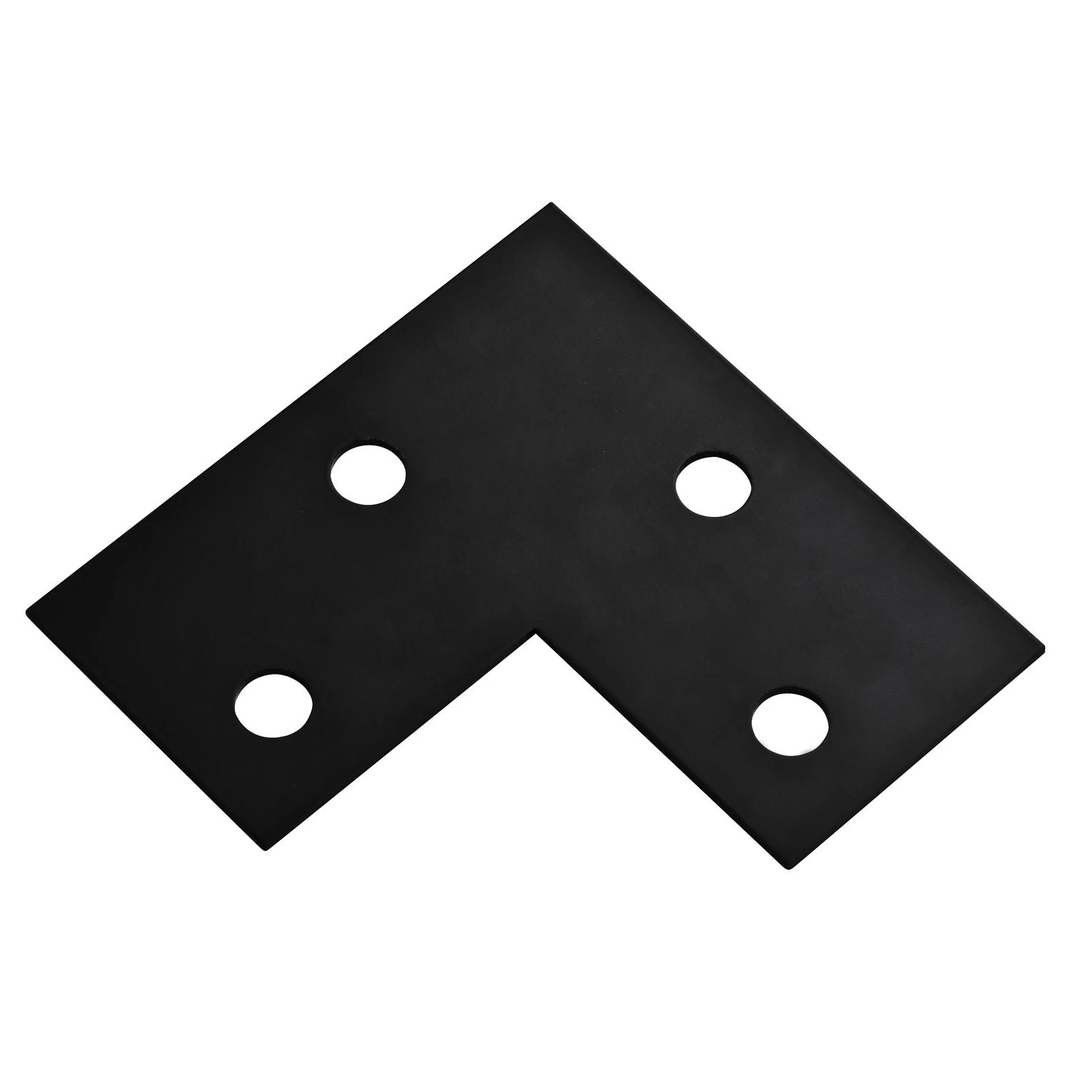 6 In. Black Steel Structural Corner Brace N351-506