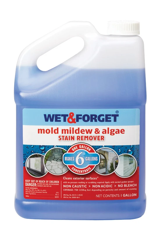 Moss Remover Gallon Container for Outdoor Surface Cleaning and Maintenance