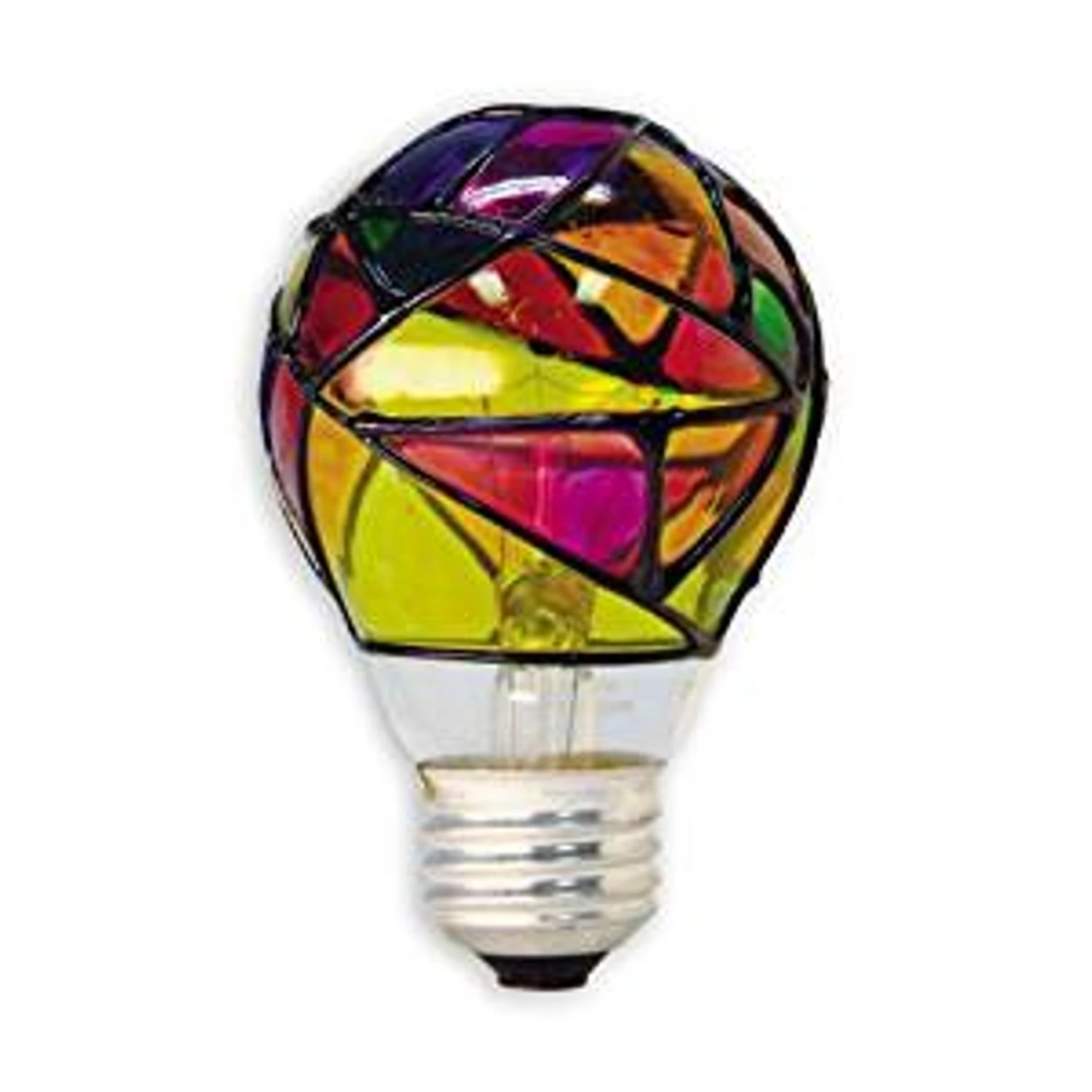 Ge 25w A19 A-line Incandescent Stained Glass Bulb E26 Soft White 1 Pk 380 Lumens