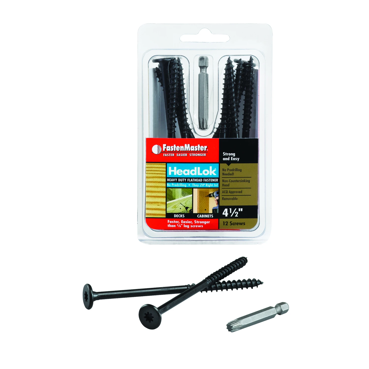 HEADLOK SCREW 4.5" 12PC