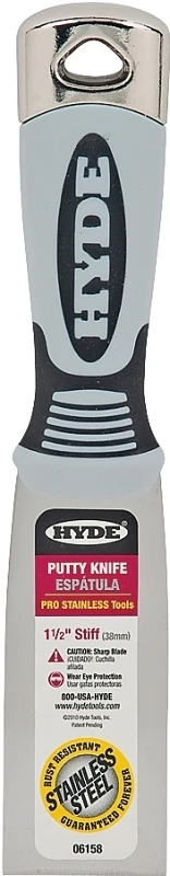 Pro Stainless 1-1/2 In. Stiff Putty Knife With Hammer Head