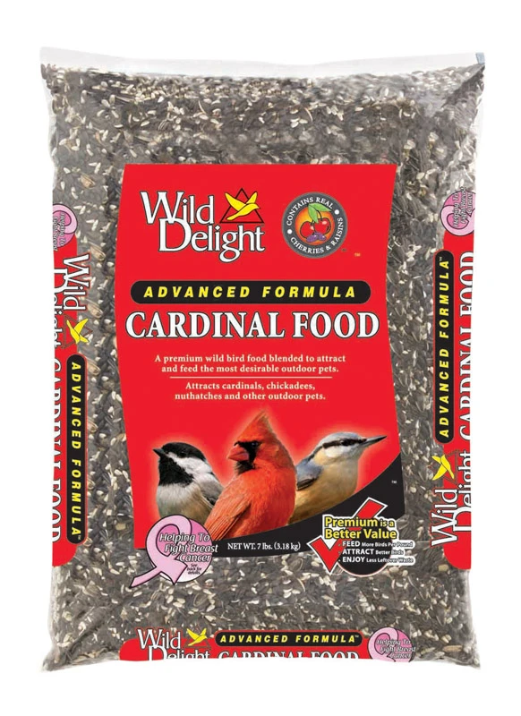 Cardinal Sunflower Seeds Wild Bird Food 7 Lb - Premium Blend